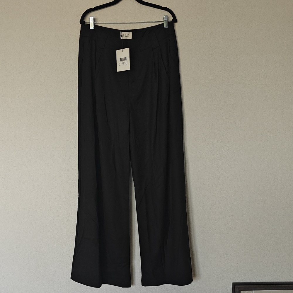 DISSH Black Wide Leg Pants - Picture 1 of 4